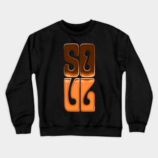 SOUL //// Retro Soul 70s Music Fan Design Crewneck Sweatshirt